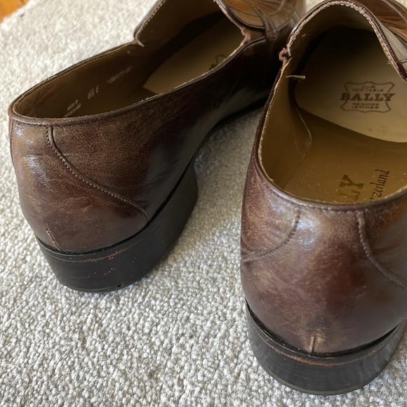 Bally Switzerland Leather Loafers UK 6.5/US 7.5 (American) Dark Brown - Picture 12 of 16